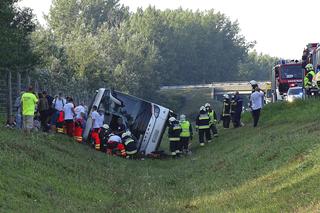 Wypadek polskiego autokaru na Węgrzech [ZDJĘCIA]
