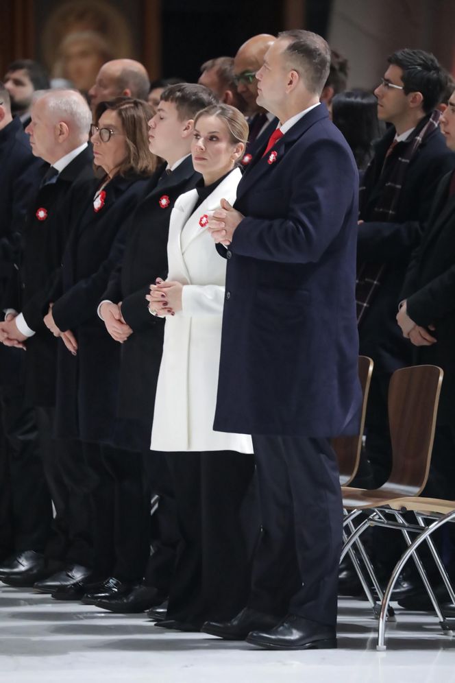 Marta Nawrocka w czasie obchodów Narodowego Święta Niepodległości