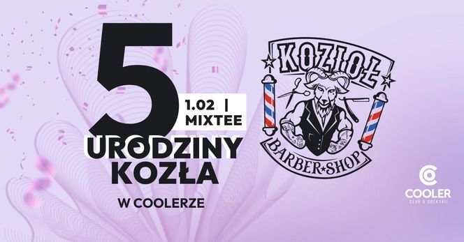 5. urodziny Kozła w Cooler Club - sobota 1 lutego