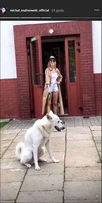 Urszula Dębska z psem Balto