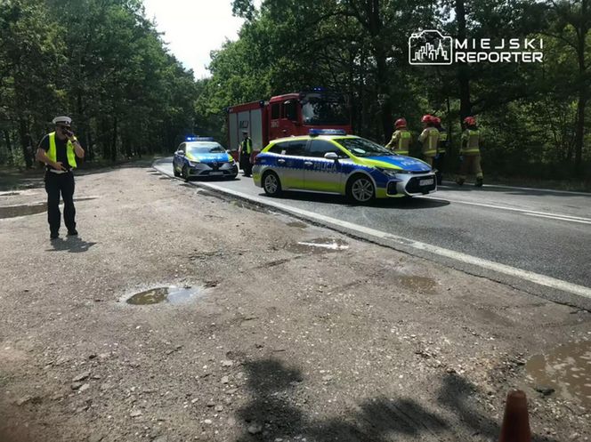  Czołowe zderzenie w Wawrze