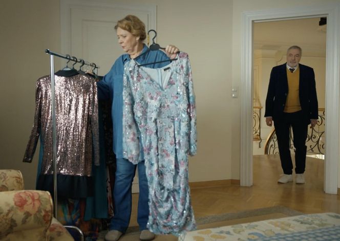 Barwy szczęścia odc. 3196. Józefina Rawiczowa (Elżbieta Jarosik), Andrzej (Leon Charewicz)