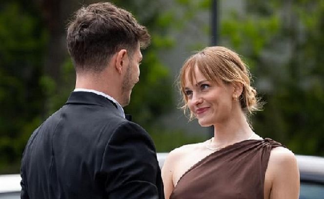 Barwy szczęścia, odcinek 3266. Justin (Jasper Sołtysiewicz), Ola Zamilska (Michalina Robakiewicz)