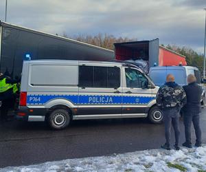 Na miejsce przyjechała policja i straż graniczna