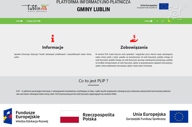 Platforma Informacyjno- Płatnicza Gminy Lublin