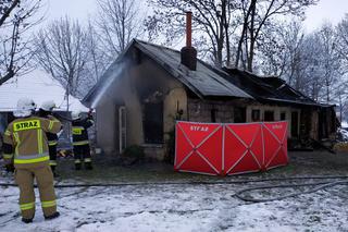 Mężczyzna zginął w płomieniach. Tragiczny pożar budynku gospodarczego w Dachnowie