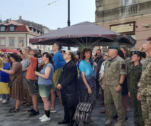 Żółto niebieskie flagi w Lublinie. Tak świętowaliśmy Dzień Niepodległości Ukrainy  [GALERIA] 