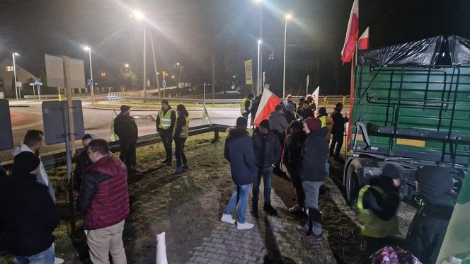 Protest rolników w zielonym miasteczku w Nagłowicach