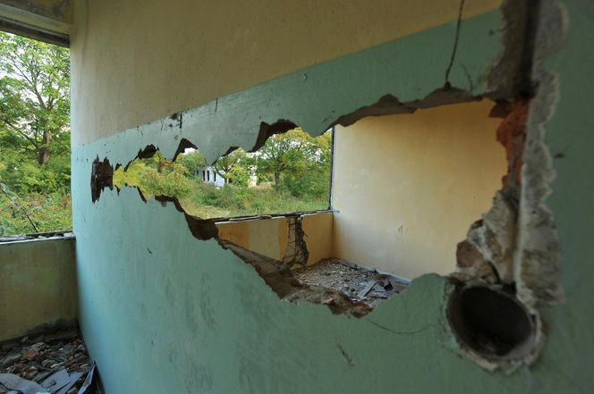 Opuszczona miejscowość Kłomino