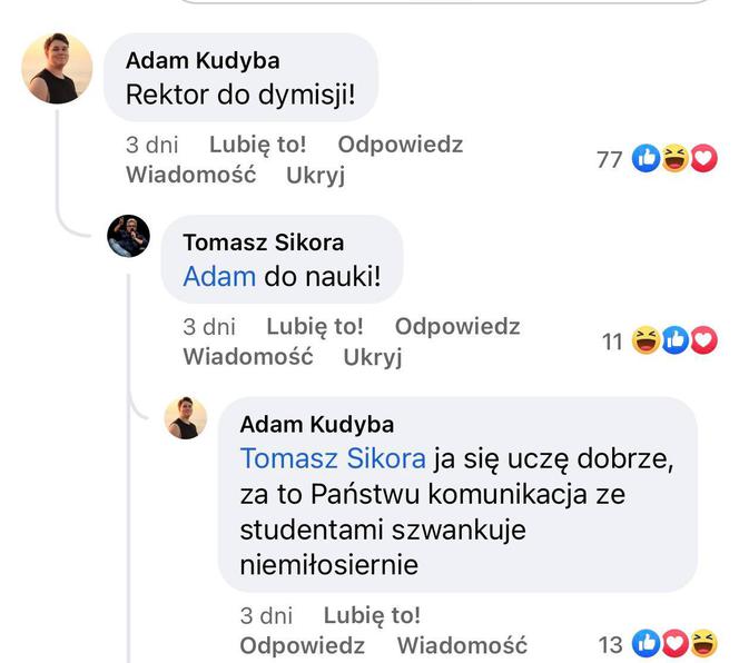 Konflikt na Uniwersytecie Wrocławskim. Studenci i wykładowcy "rozmawiają" sobie za pomocą wpisów na Facebooku