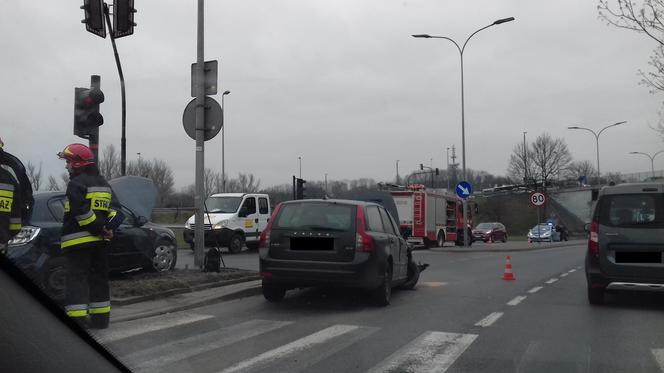 Wypadek na ul. Tischnera w Krakowie
