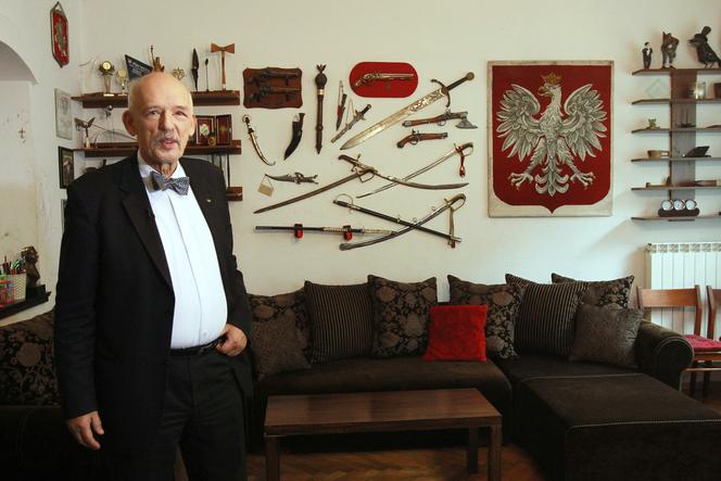 Janusz Korwin Mikke z żoną