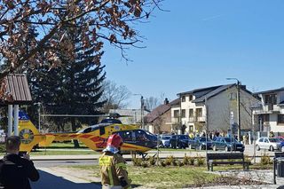 Wypadek w Stanisławowie, lądował LPR