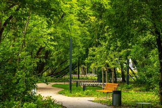 Park linearny przy ul. Suwak w Warszawie