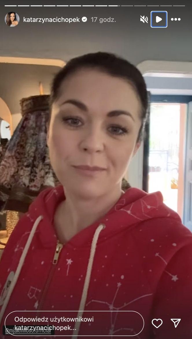 M jak miłość po wakacjach. Kinga (Katarzyna Cichopek) na planie