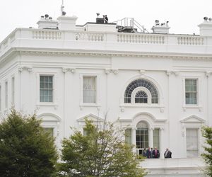 Trump wszedł na dach Białego Domu! Mówił o broni nuklearnej