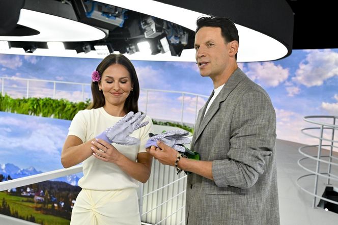 Tomasz Wolny i Paulina Sykut w "Halo tu Polsat"