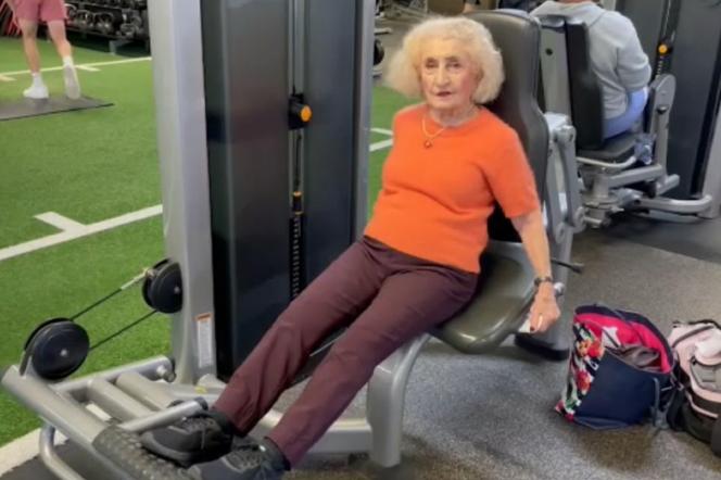 103-latka wyciska siódme poty na siłowni. Zdradza swoją receptę na długowieczność
