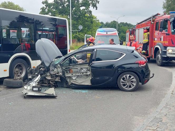 Wypadek na Moniuszki w Starachowicach