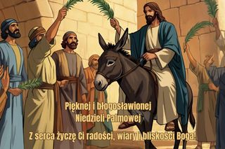 religijne kartki na Niedzielę Palmową