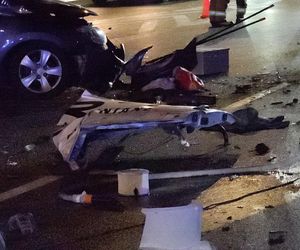 Wypadek na Wisłostradzie. Poszkodowane 6 osób, w tym dzieci