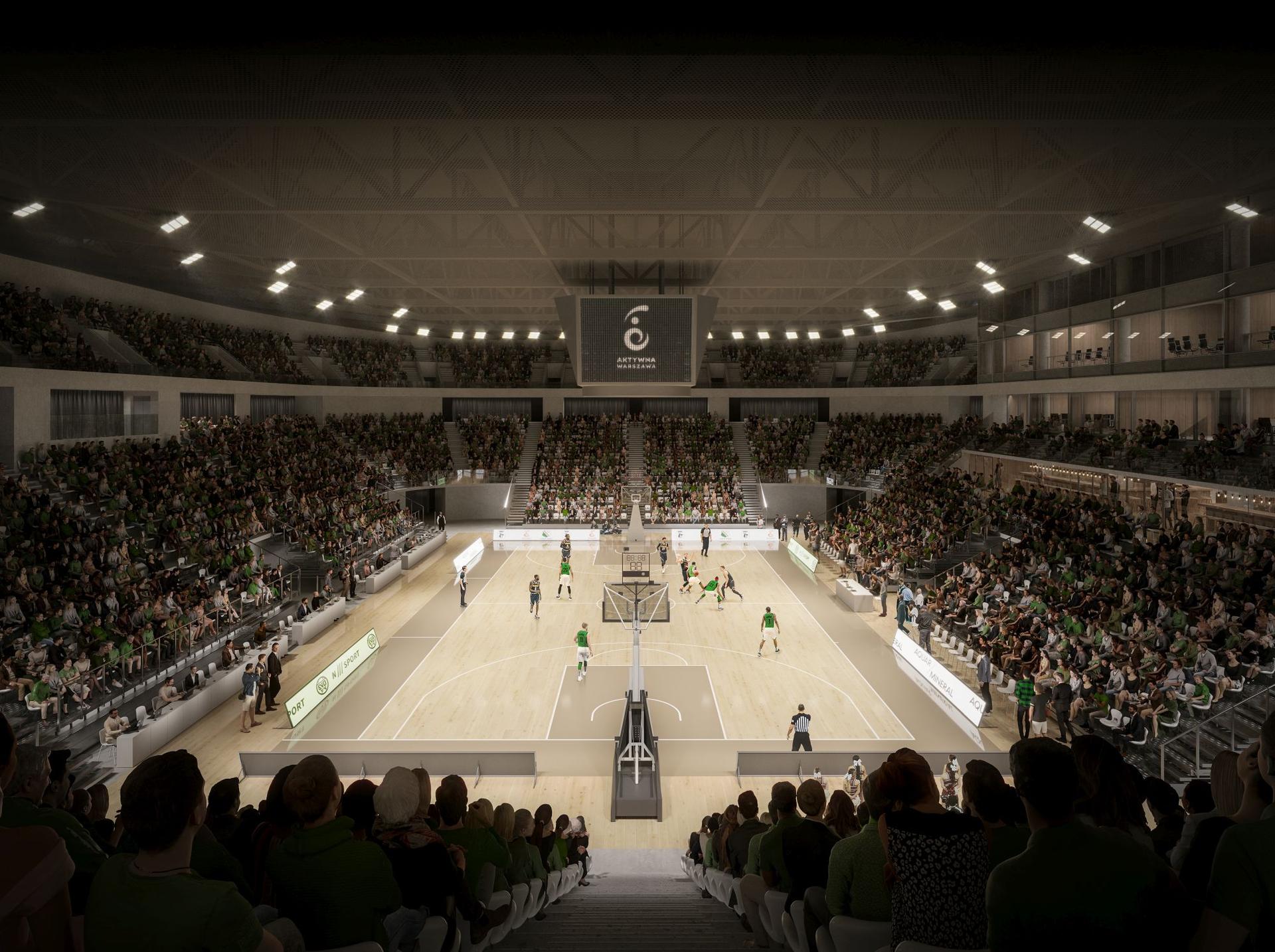 Hala sportowa i główny stadion warszawskiej Skry