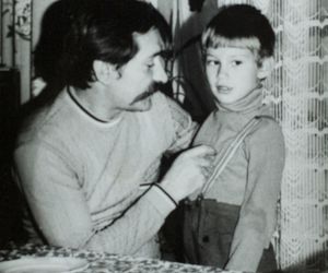 Lech Wałęsa z synem Sławomirem