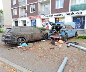 Pijany 23-latek rozbił BMW na Puławskiej! Dwie osoby w szpitalu