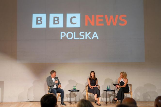 Kasia Madera na prezentacji BBC News Polska