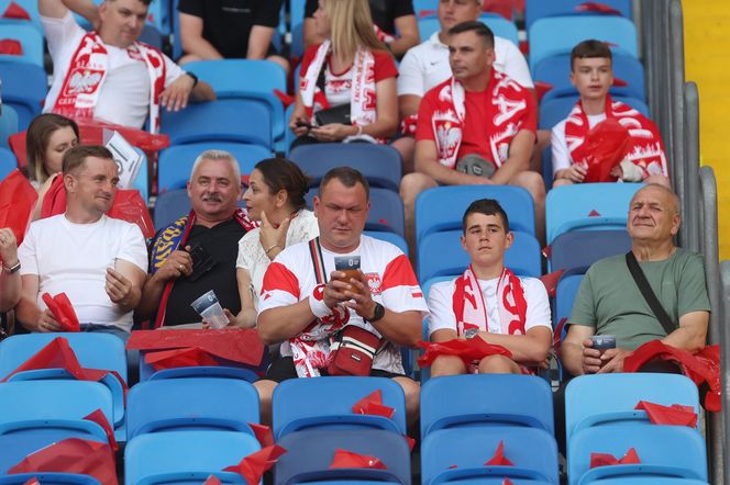 Kibice na meczu Polska - Mołdawia