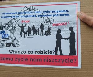 Protest przeciw CPK w Zamościu