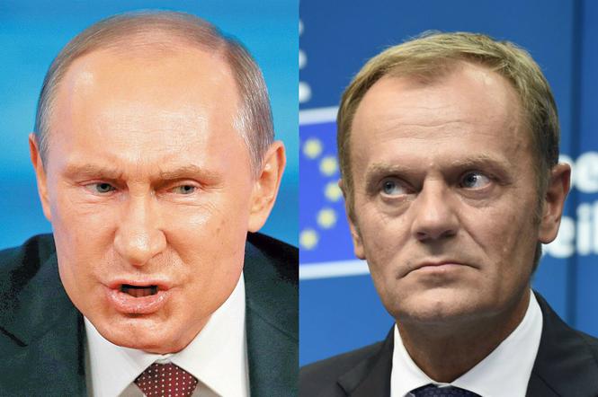 Donald Tusk i Władimir Putin