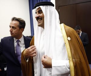 Emmanuel Macron i Donald Trump w Sharm el-Sheikh