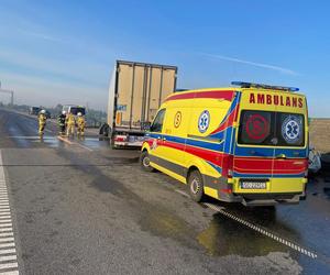 Śląskie: Wypadek na A1. Kobieta trafiła do szpitala. Gigantyczny korek