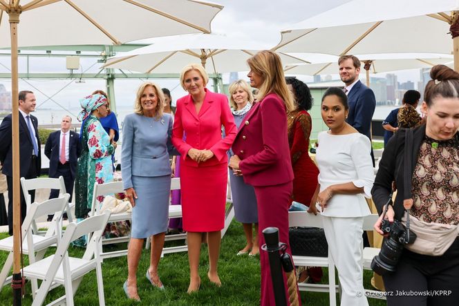 Agata Duda na przyjęciu u Jill Biden 