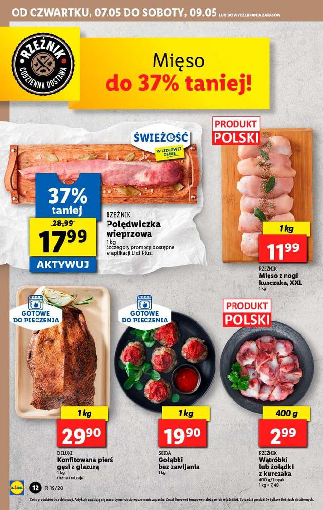 Ceny podstawowych produktów - LIDL