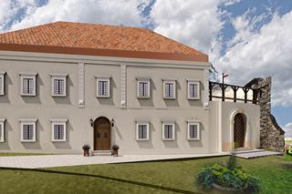 Wizualizacja odbudowanego zamku w Nowym Sączu