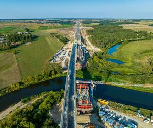 Obwodnica Łomży - plac budowy w sierpniu 2024