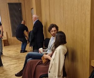 M jak miłość nowy sezon po wakacjach 2025. Kasia (Paulina Lasota), Mariusz (Mateusz Mosiewicz) na planie