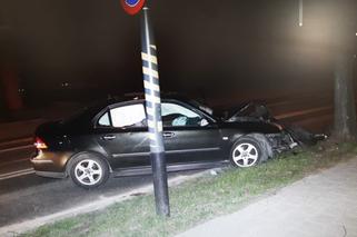 Łódź: uciekając przed policją uderzyła w drzewo. Kobieta była pijana i... poszukiwana