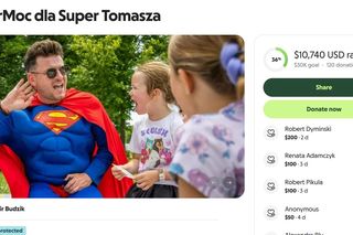 Polonia zbiera na pomoc dla Super Tomasza. Nie brak jednak głosów krytyki