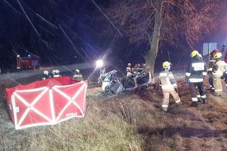 Tragedia na drodze pod Sokółką. Nie żyje trzech nastolatków, jeden jest ranny