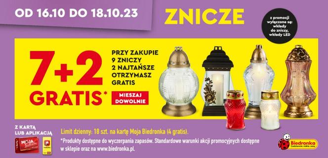 Znicze w Biedronce