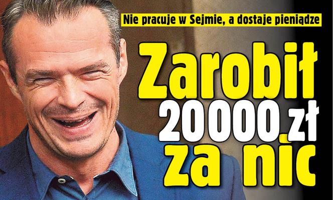 Zarobił 20 000 zł za nic