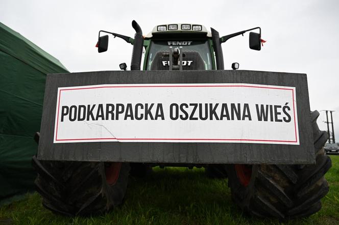 Kolejny protest rolników na Podkarpaciu