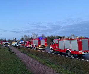 Wypadek z udziałem busa w Fałkowie pod Końskimi