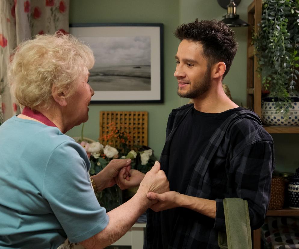 M jak miłość, odcinek 1683: Barbara (Teresa Lipowska), Mateusz (Krystian Domagała)