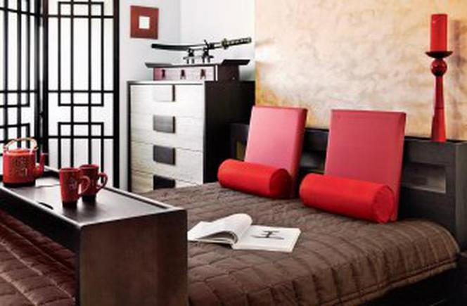 Orientalny sen. Sypialnia w japońskim stylu