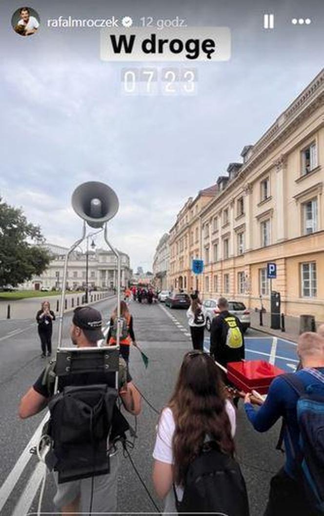 Rafał Mroczek na pielgrzymce