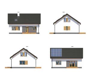 Projekt domu Słuszny wybór od Muratora - wizualizacje i plany. M262, M262a, M262b - zobacz warianty